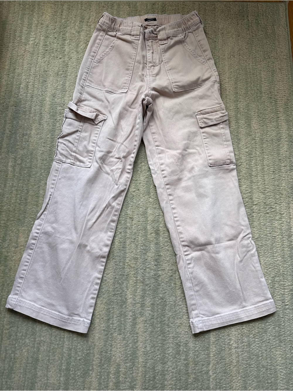 Vintage cargo pants with stretchy waistband